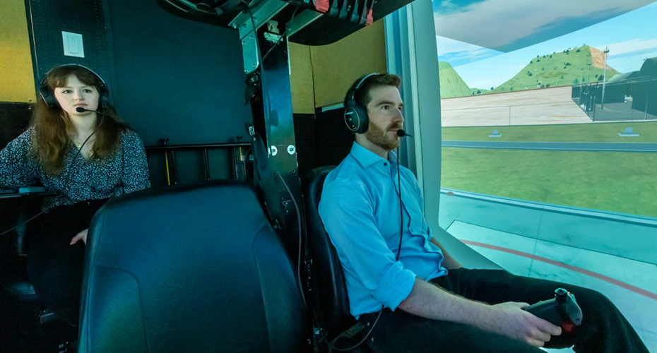 Aerospace Engineering student and tutor in simulator