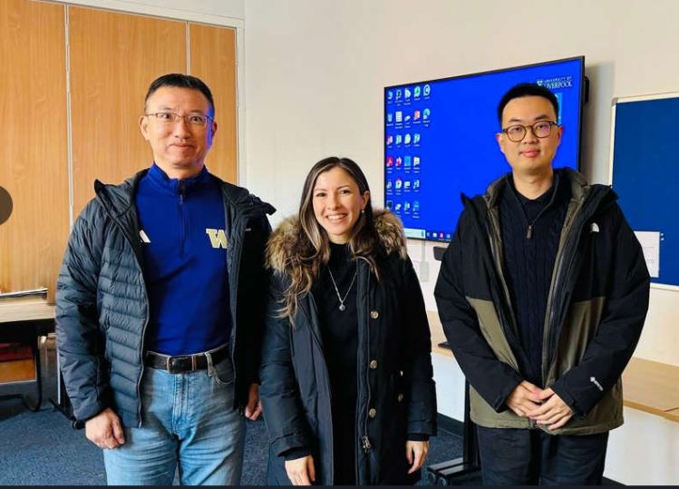 Three academics in office