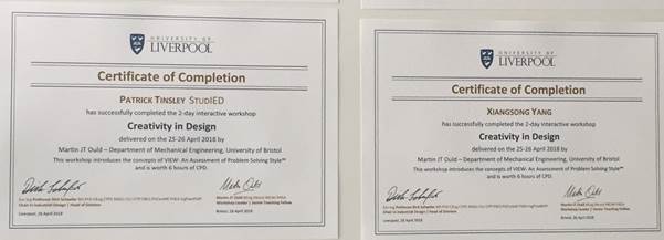 Certificates