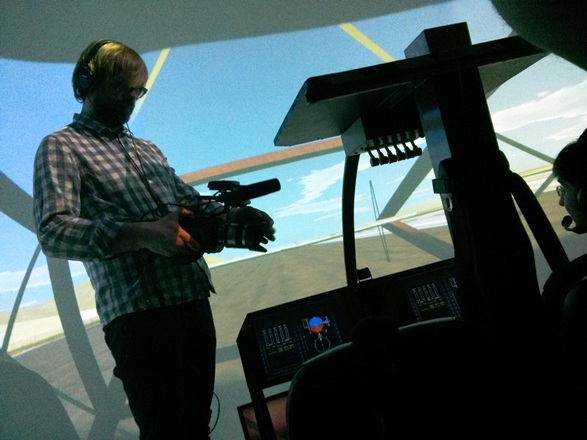 005 Flight Simulators Farman maintenance being filmed