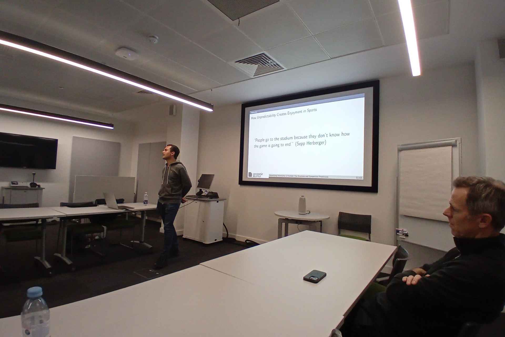 Dr David Winkelmann of the University of Bielefeld delivers his guest research seminar on 6 November, 2025