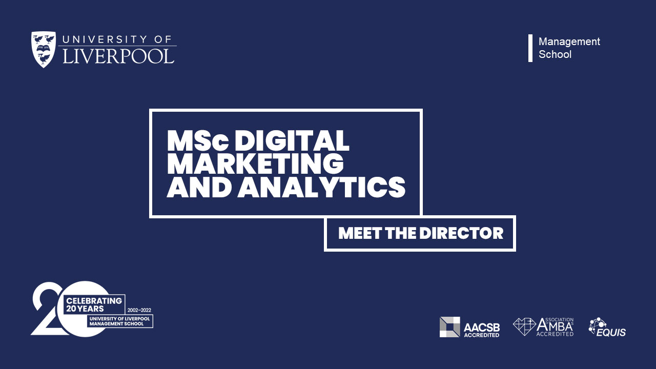 MSc Digital Marketing and Analytics