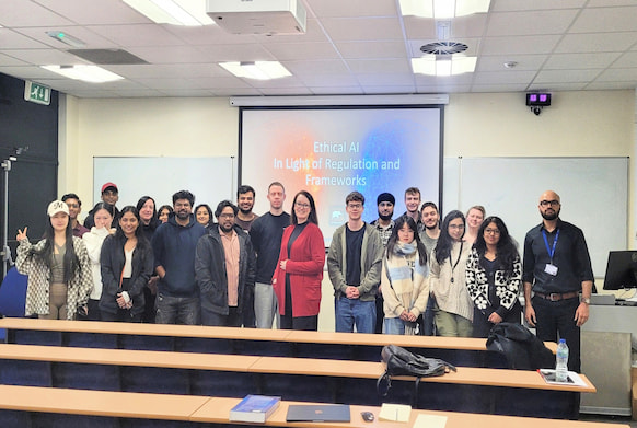ULMS postgraduate students attended to talk on Ethical AI and Regulation