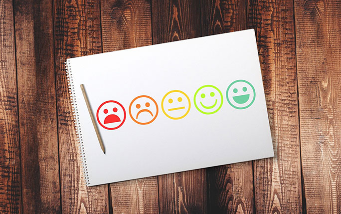 Customer feedback scale