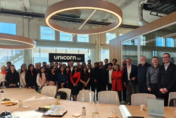 Students and MBA team at Unicorn Factory in Lisbon