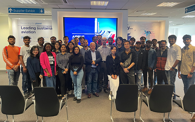 MSc Operations and Supply Chain Management students visit Airbus