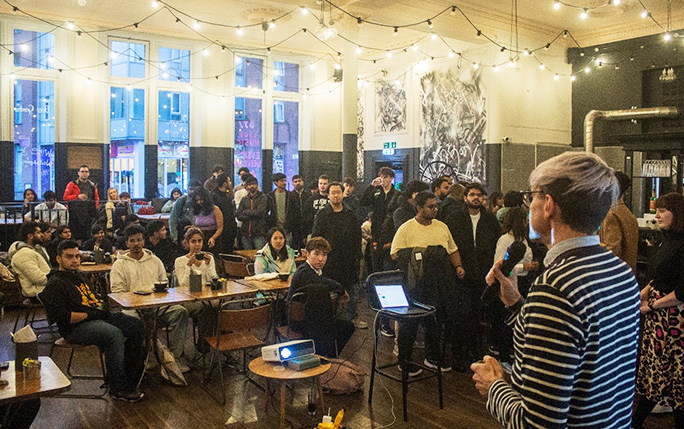 Latest Entrepreneurs Monthly Meet-Up gathers nearly 100 students