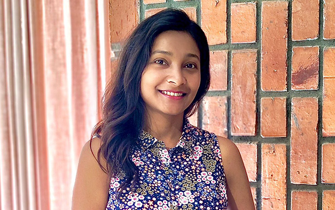 MBA student, Sweta Sinha