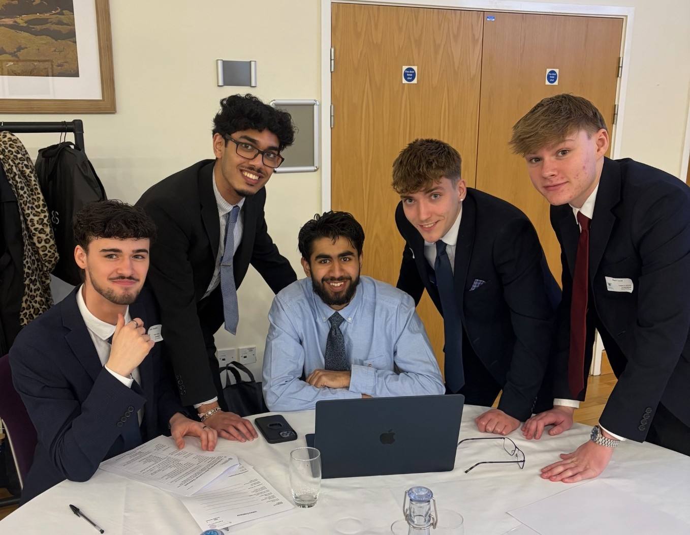 A group picture of Accounting and Finance team at the semi-finals of the UBC