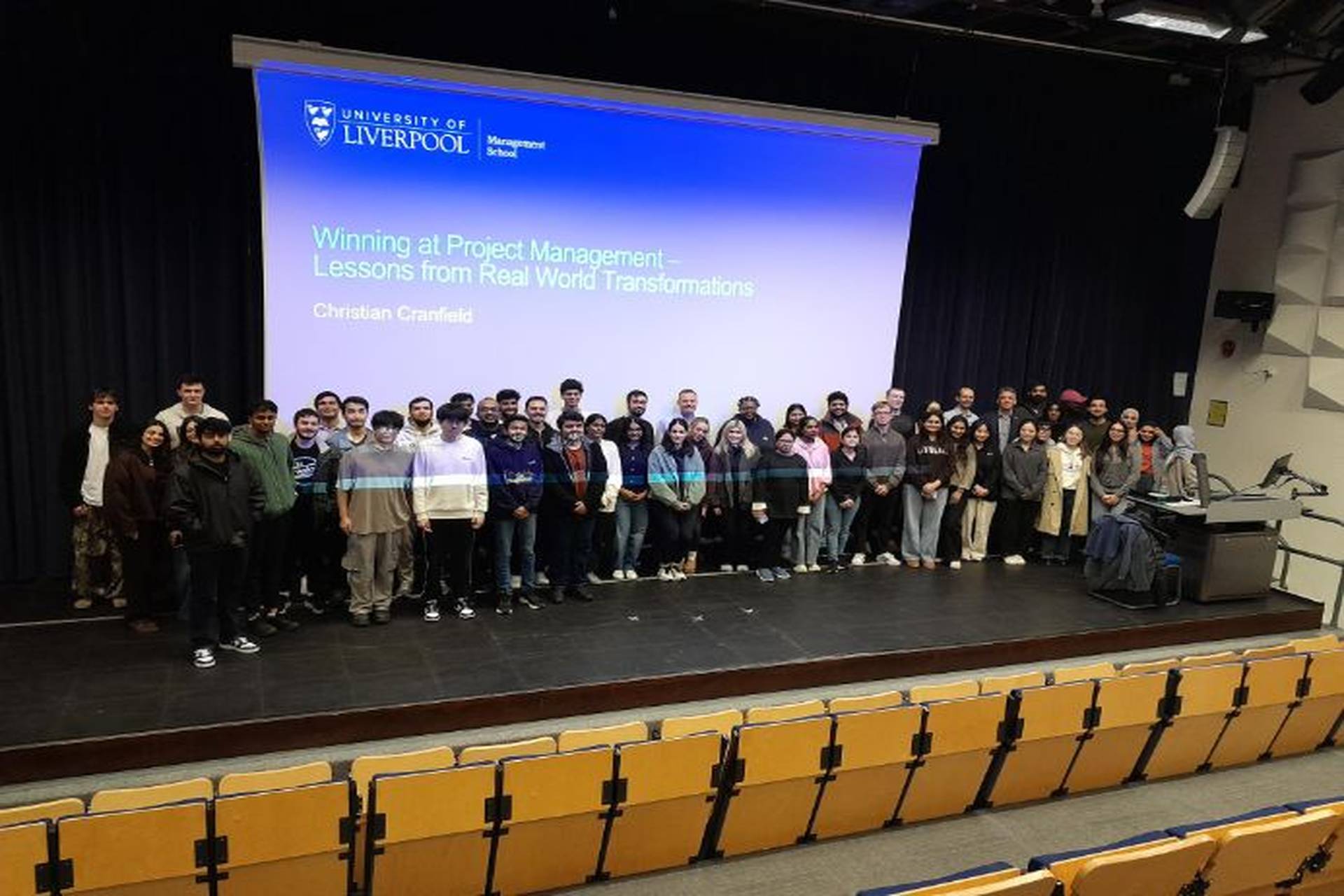 Students at the Project Management Session