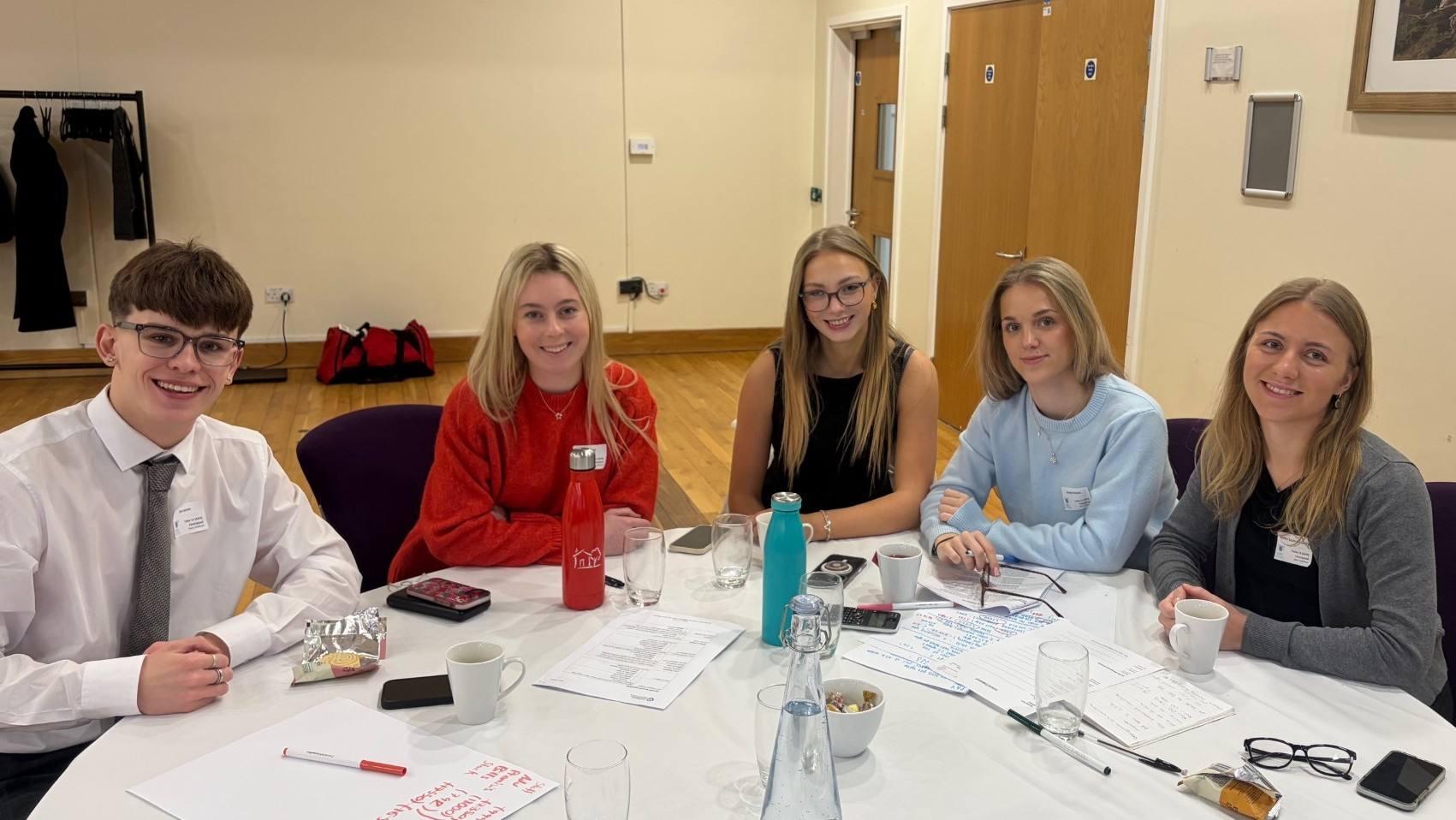 A group picture of Finance and Data Analytics team at the semi-finals of the UBC