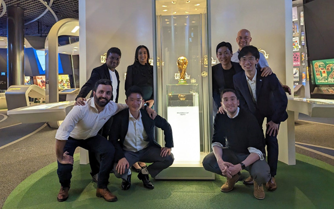 FIMBA students with world cup