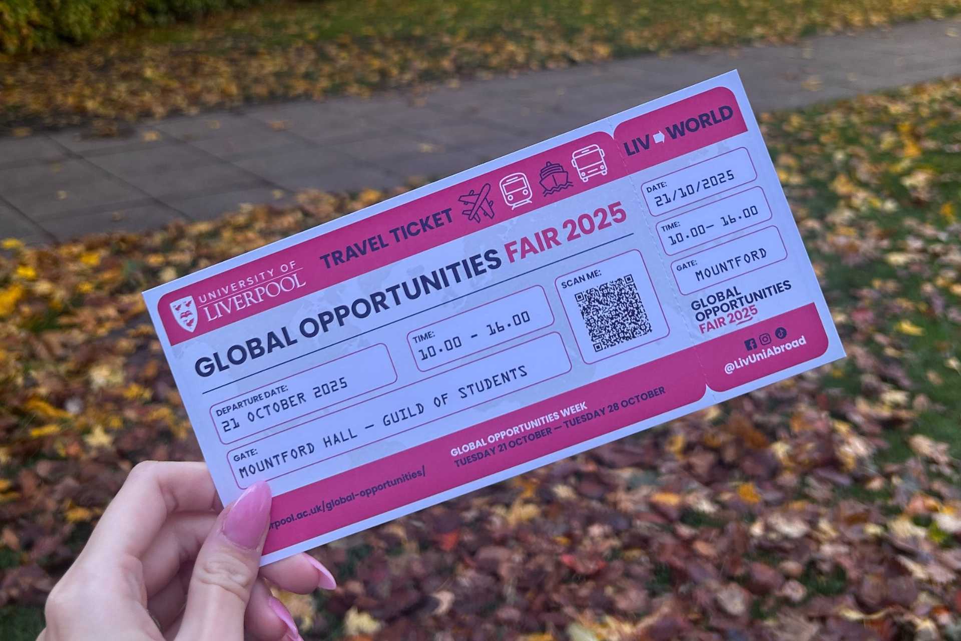 University of Liverpool global opportunities fair 2025 ticket for global opportunities week