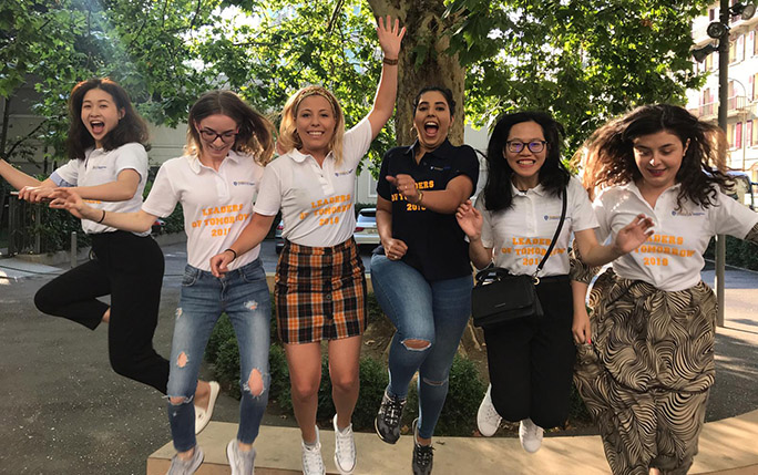 Students on Leaders of Tomorrow trip