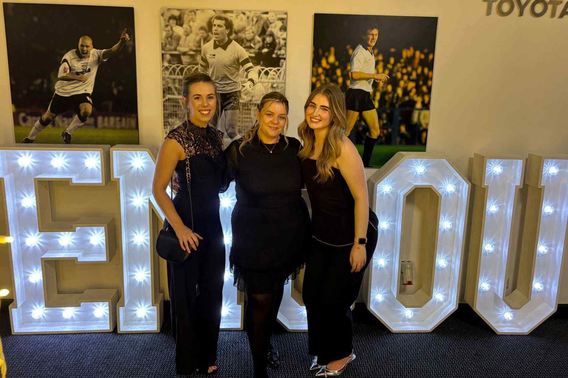 Alix Billyeald with her Year in Industry team at the Celebrating Achievements Awards event