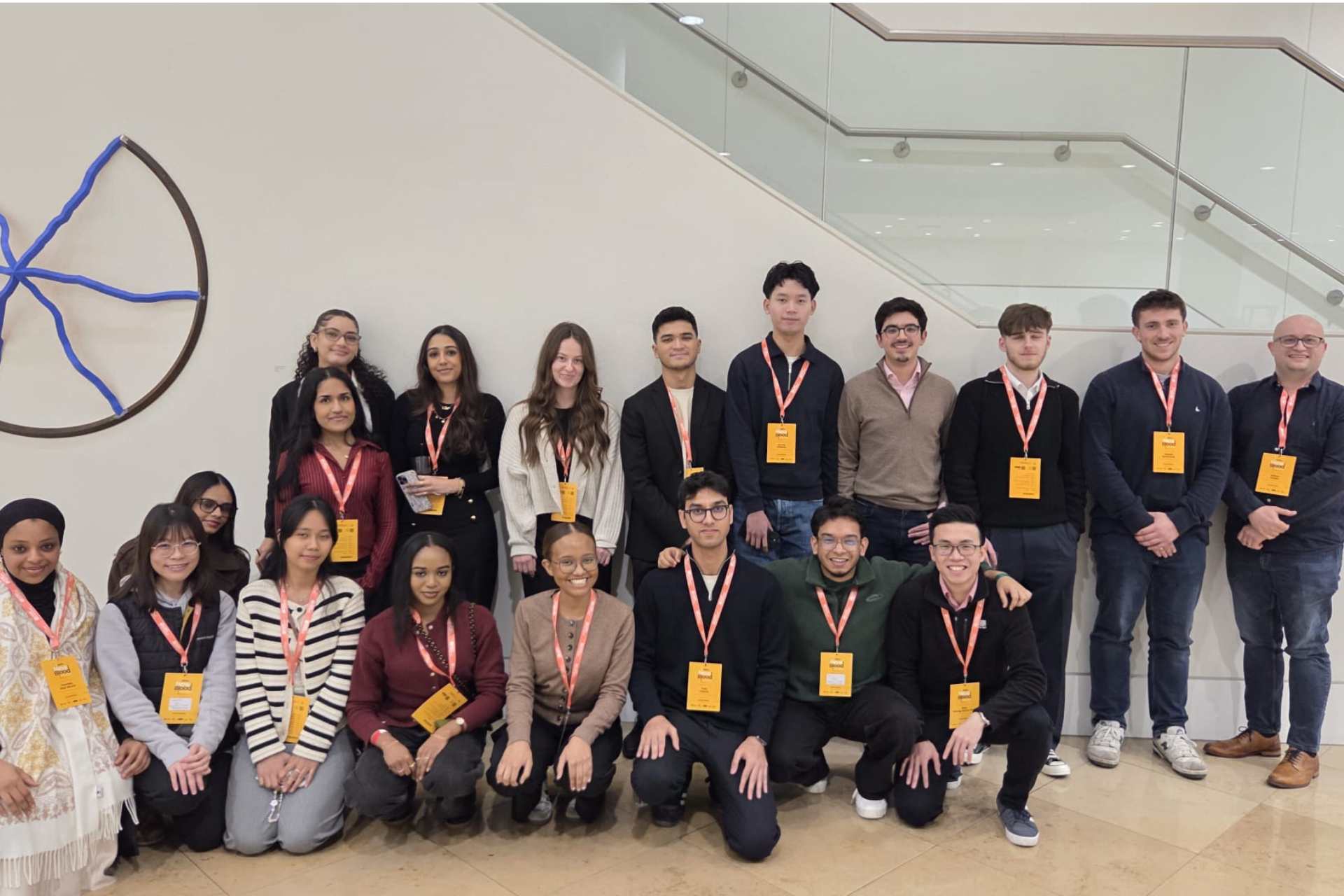 A group picture of BSc Finance and Data Analytics and BSc Accounting and Finance students at their visit to the Financial Planning Industry Conference