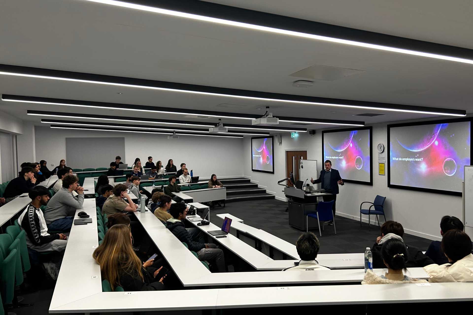 A picture of an ULMS extra prospects graduate labour talk for students navigating the graduate job market