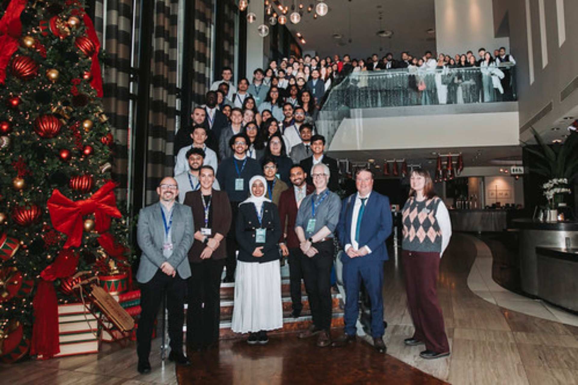 MSc students with alumni and employer panel and staff at the Enhance Careers Conference 2025