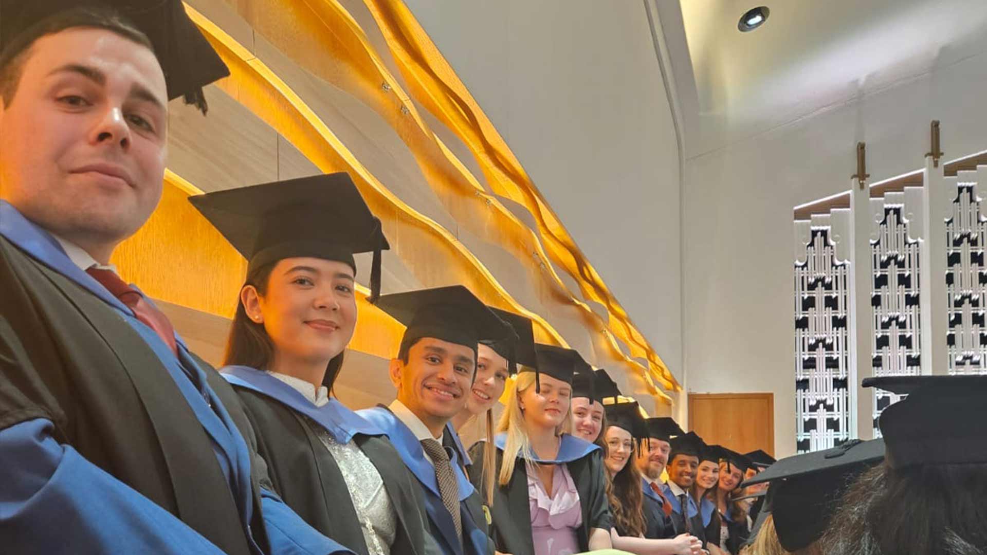 graduates seated during ceremony