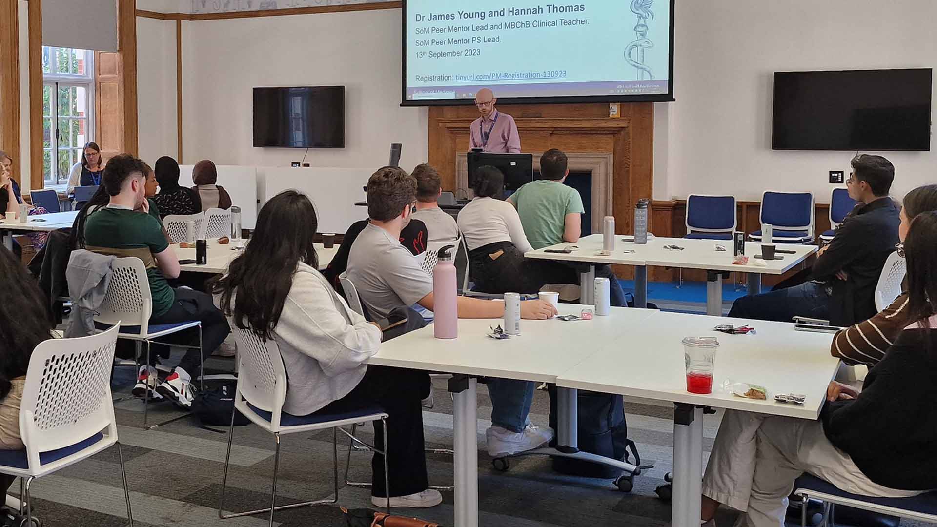 educator teaches Liverpool student doctors