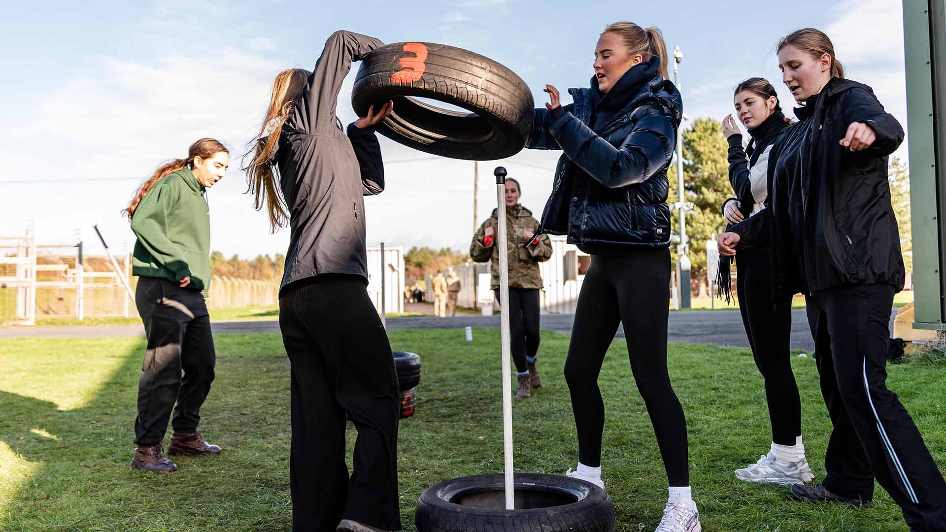Students complete teamwork and leadership activities at Altcar