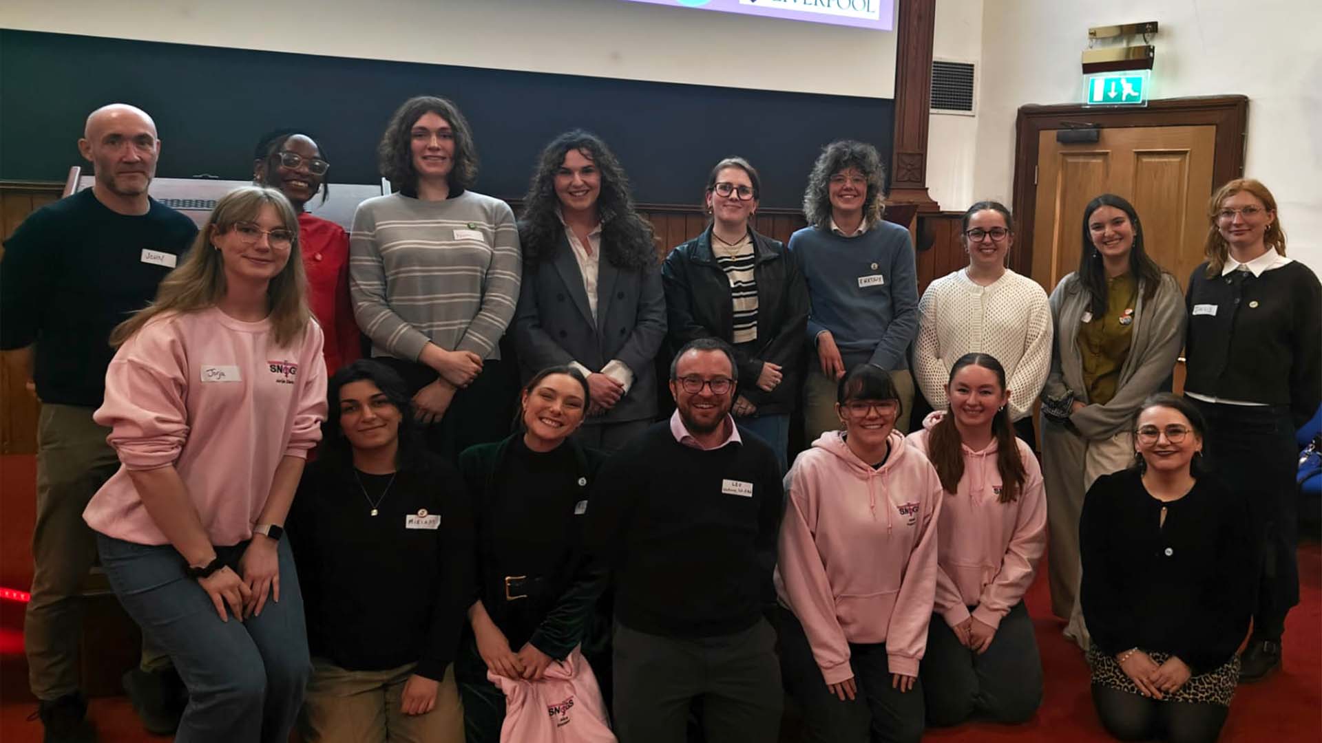 students and speakers at the transgender healthcare conference