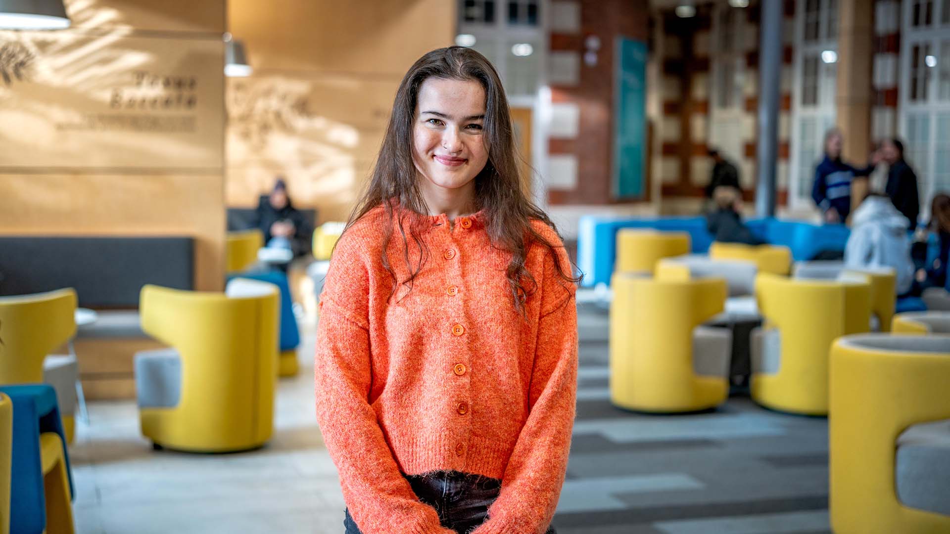 student doctor in the student hub, Cedar House