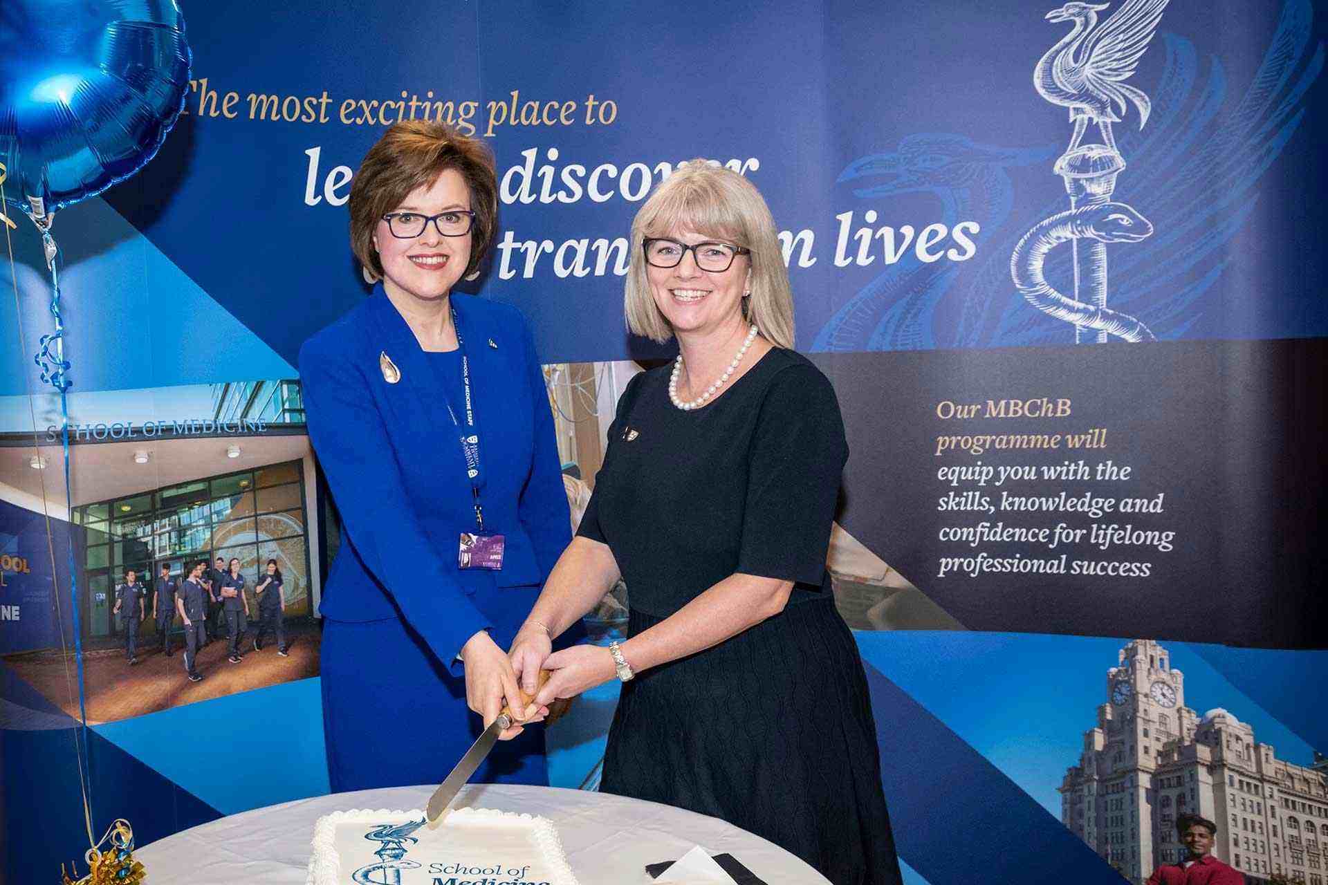 Professor Scott and Professor Kenny at the opening of the newly refurbished School of Medicine