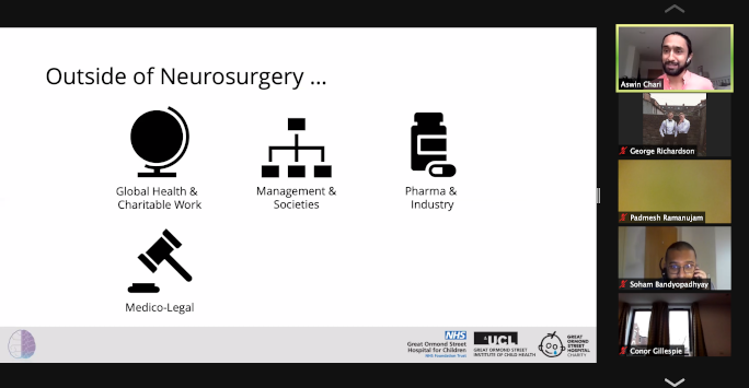 A screenshot from the SBNS/NANSIG 10th Annual Neurosurgery Careers Day