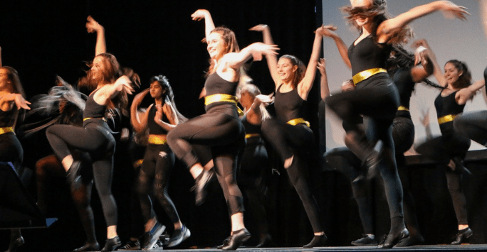 performers dancing on stage