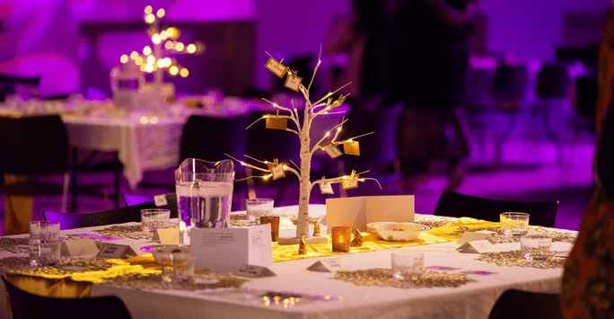 table decor at culture ball