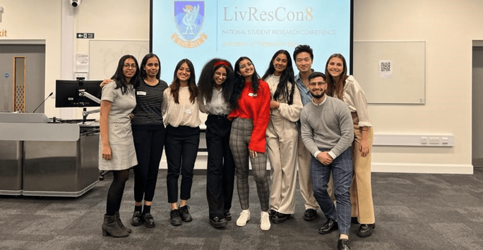Liverpool Research Society committee at LivResCon event