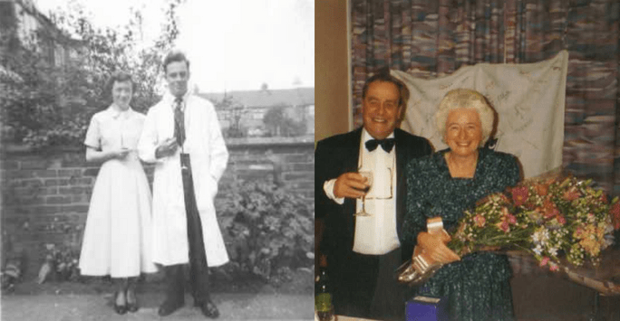 doctor and wife on graduation and retirement
