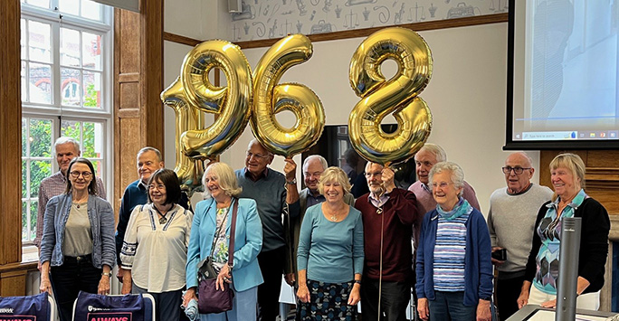 A group of alumni from 1968