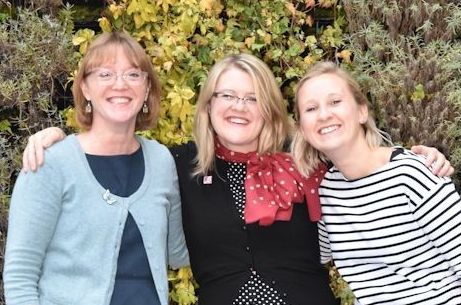 Members of the Central Teaching Laboratory (from left to right): Dr Elisabeth Rushworth, Dr Helen Vaughan and Dr Catherine Cropper.