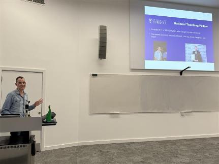 Ewan Russell giving Celebrating Success talk