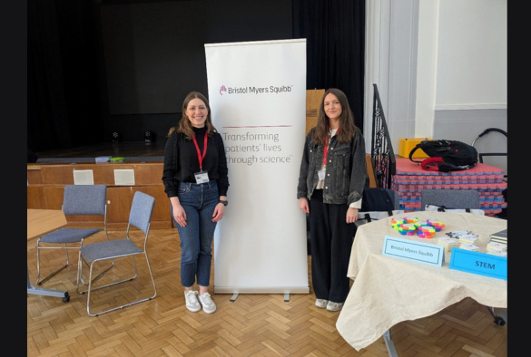 Amelia Representing BMS at West Kirby Careers Fair