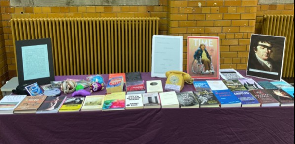 The book stall curated by Saul Leslie with ADDRESS