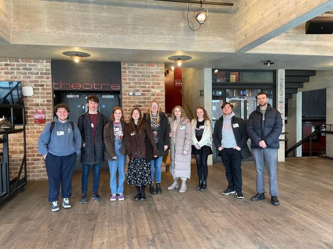 Photo of students at the Everyman theatre