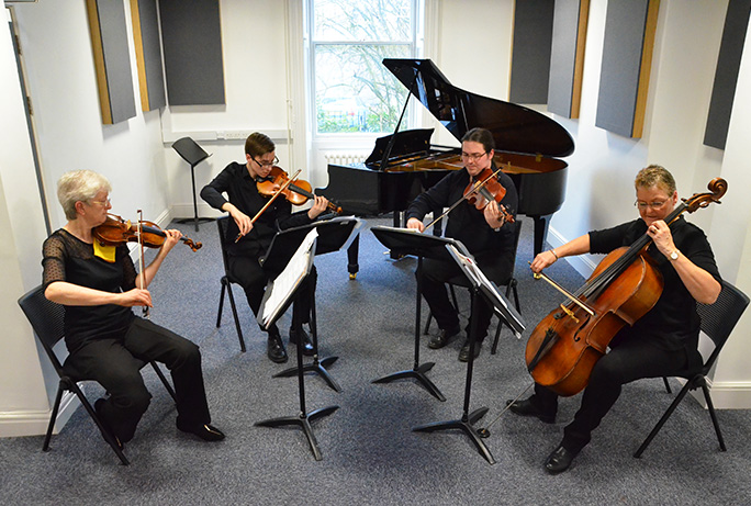 String Quartet for the funeral reception of Ken Dodd