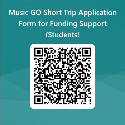 QRCode for Music GO Short Trip Application Form for Funding Support