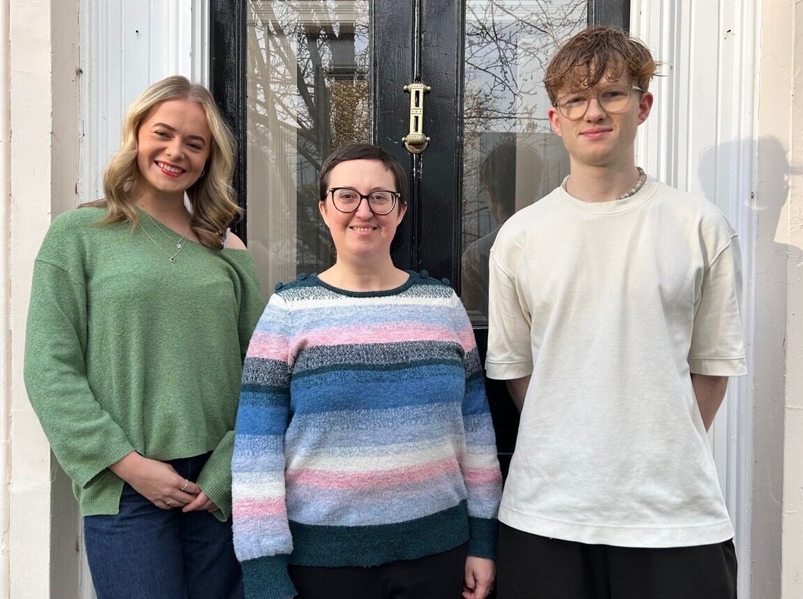 Sarah Barrow bursary winners Rebecca Grant (L) and Ben Mathôt (R).