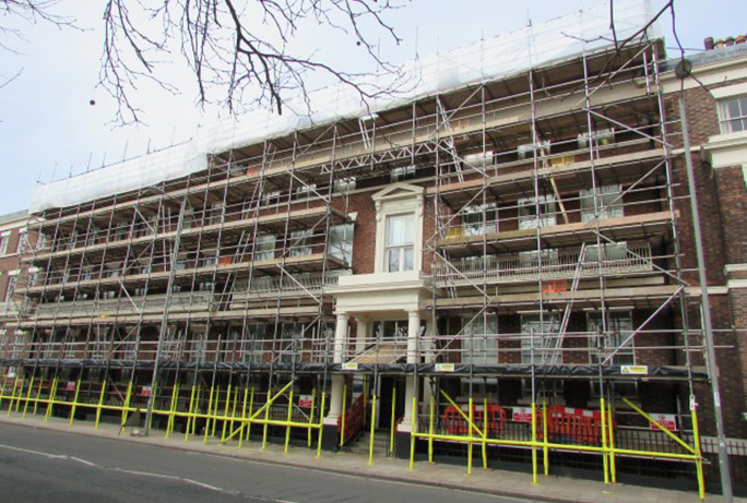 19-23 Abercromby Square roof repairs