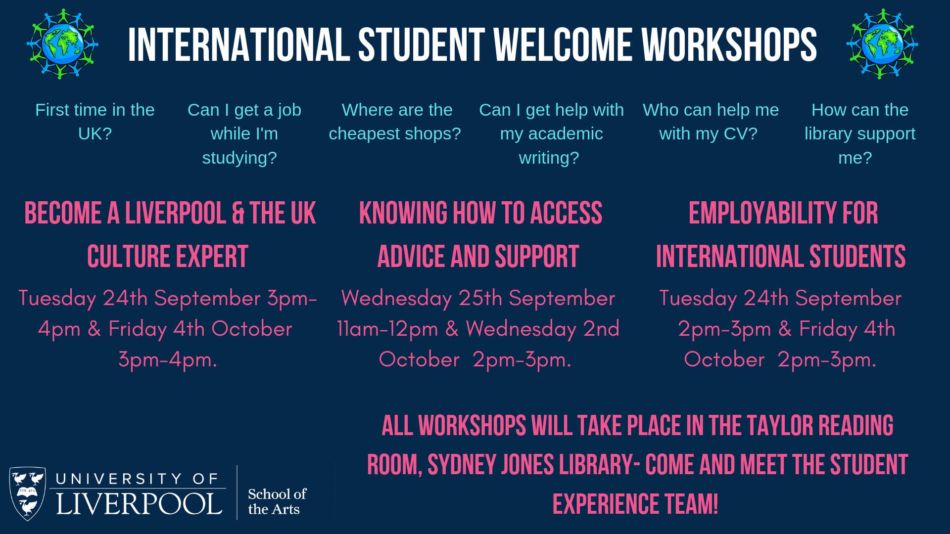 International Student Welcome Events