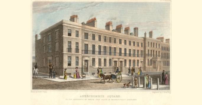 Painting of abercromby square building