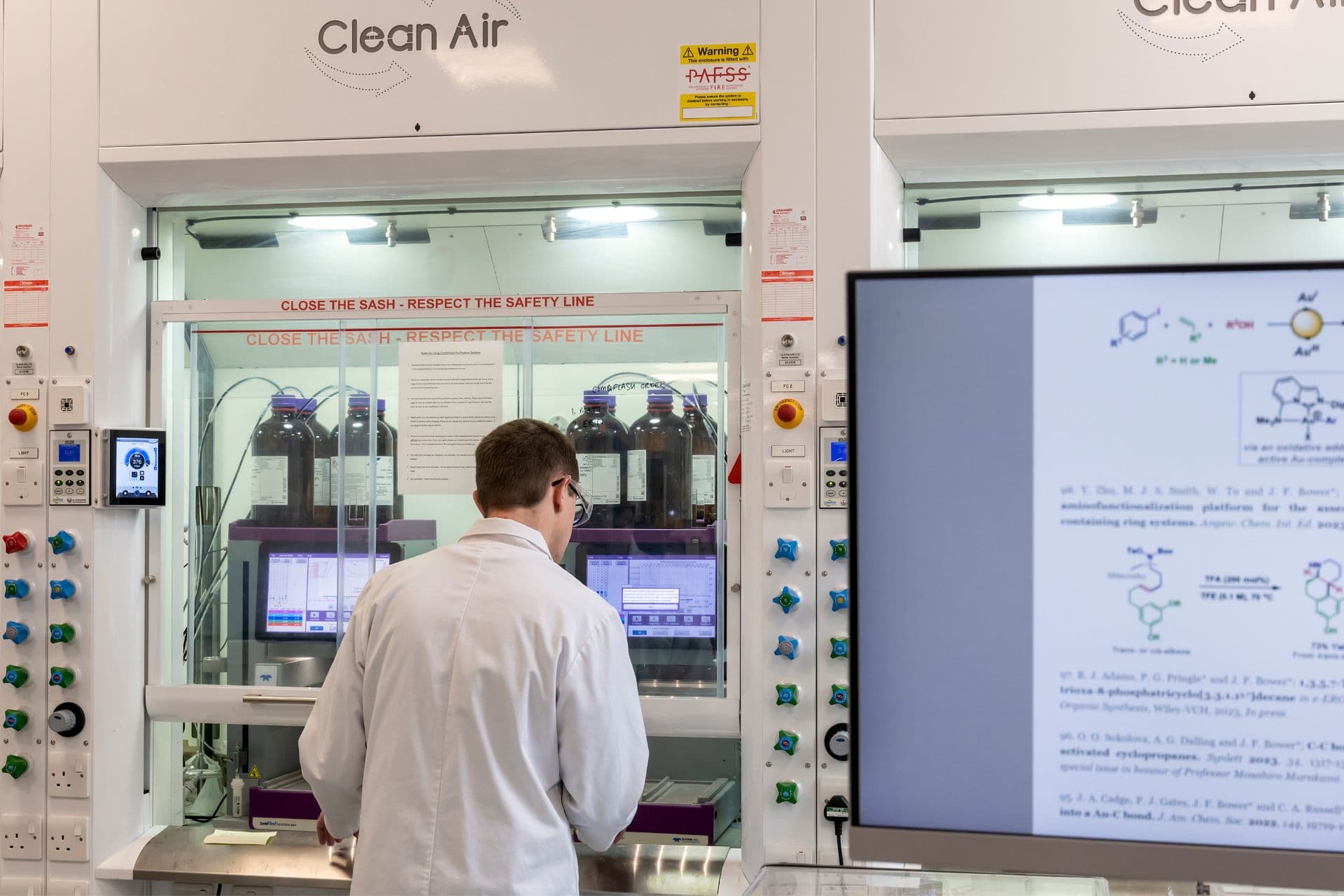 An environmental scientist working on a clean air lab