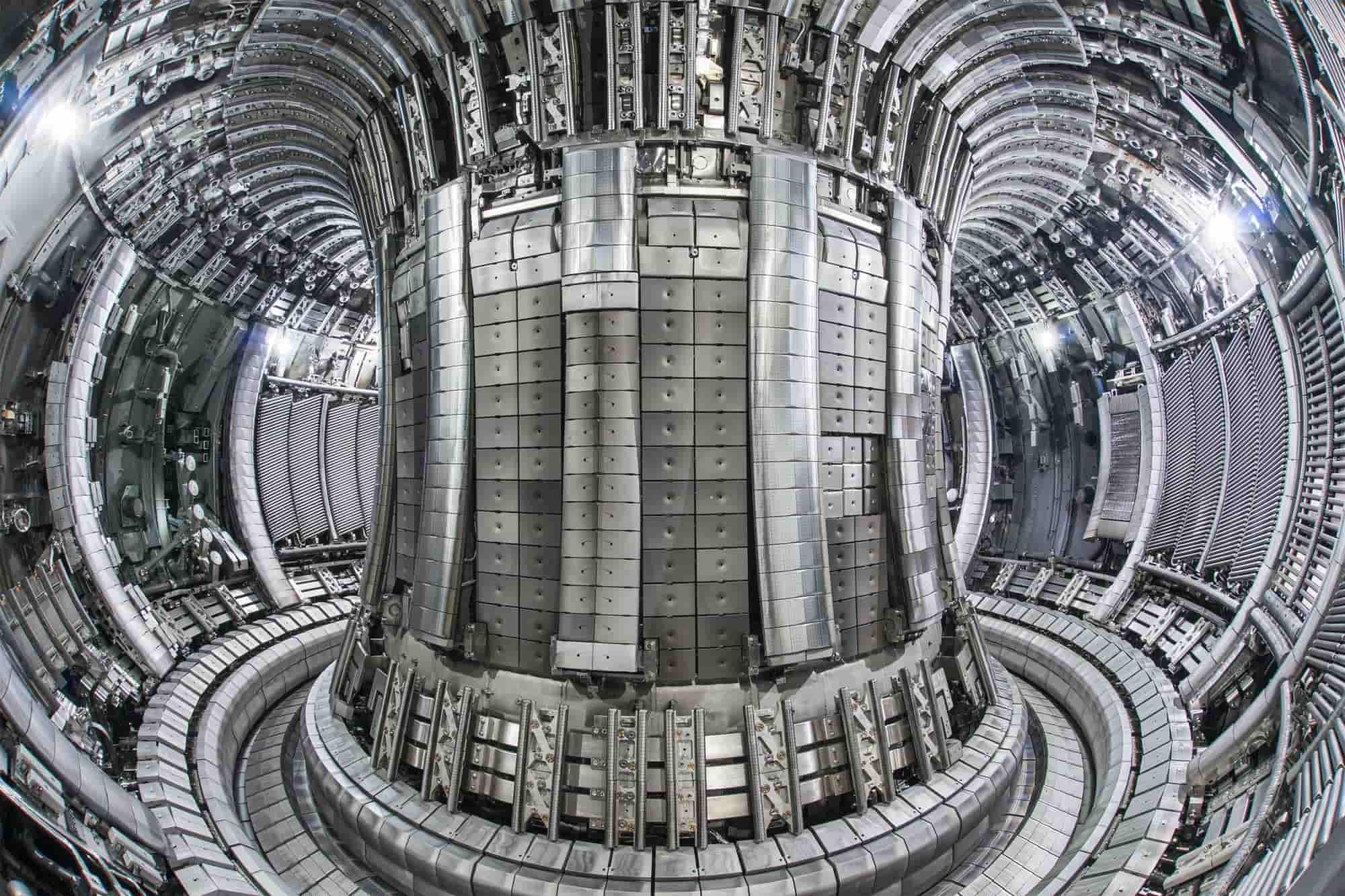 Interior of a JET tokamak