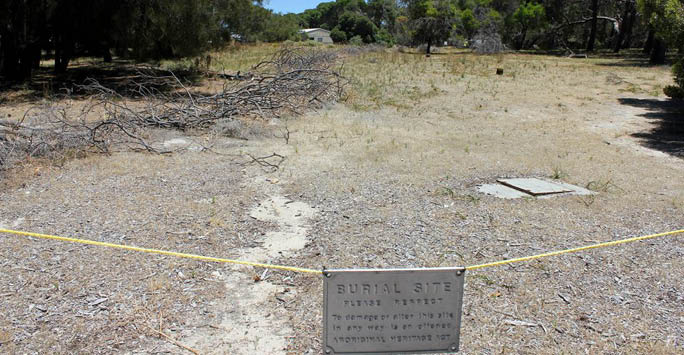 A photo of a burial ground in Western Australia.