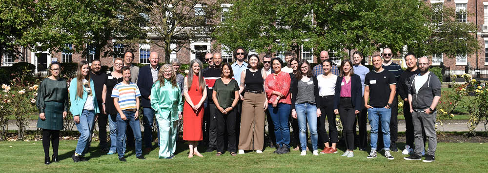 Members of the Department gathered for a picture in Abercromby Square.