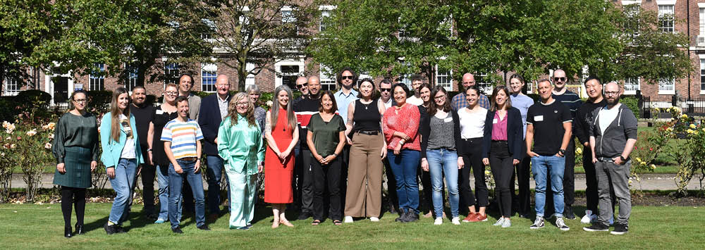 Members of the Department gathered for a picture in Abercromby Square.